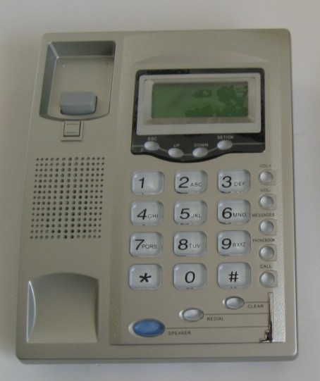 Non-standard PA1688 based Koncept KE1000 IP phone front picture.