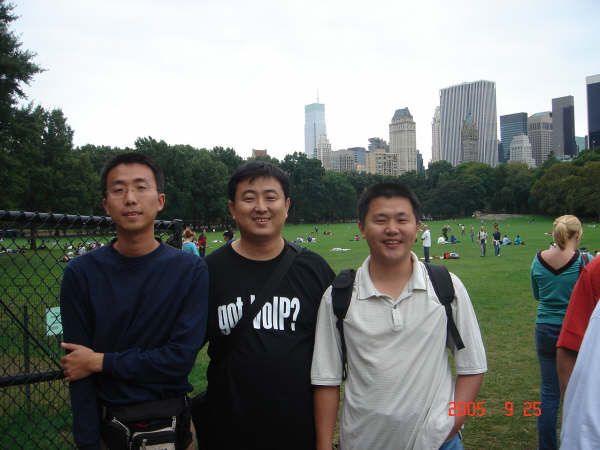 Li Jing, Sun Yanhong and me in central park, NYC.